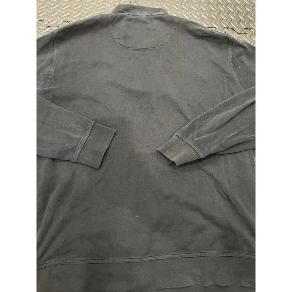 Peter Millar Performance 1/4 Zip Pullover Men's Large Black Golf perth melange - Picture 7 of 8